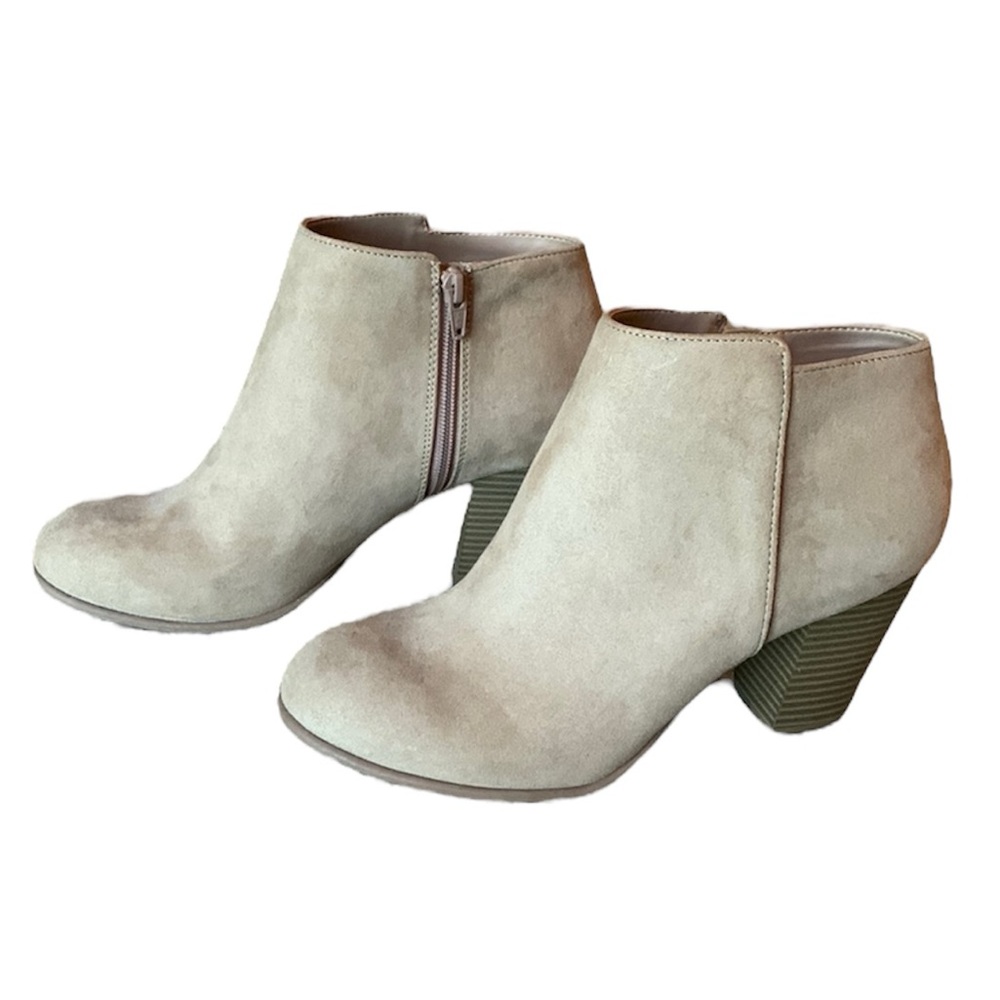Old Navy Faux Suede Block Heel Booties